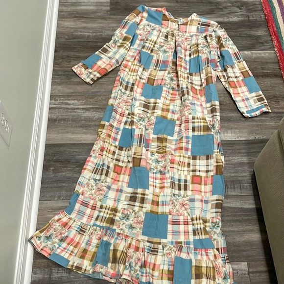 Vintage Katz Flannel Long Nightgown made in USA - Picture 1 of 8